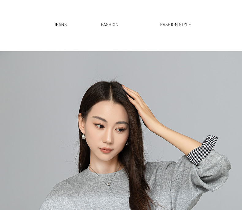 Bộ hai mảnh áo sweatshirt phối màu thiết kế cách điệu cho nữ — Váy nửa màu xanh đậm 65361 chi tiết 23