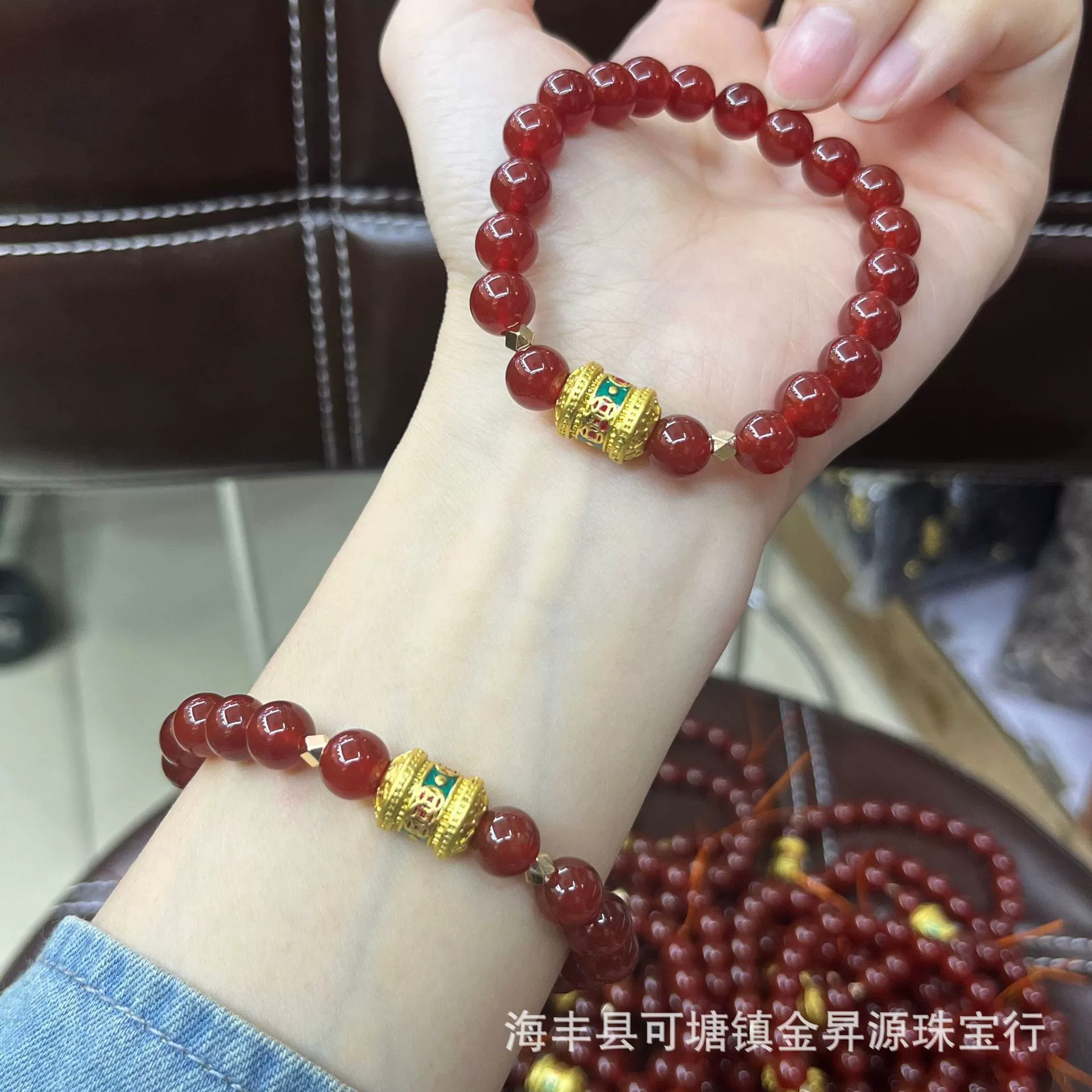 Натуральный красный агат браслет южно-красный браслет с древним законом