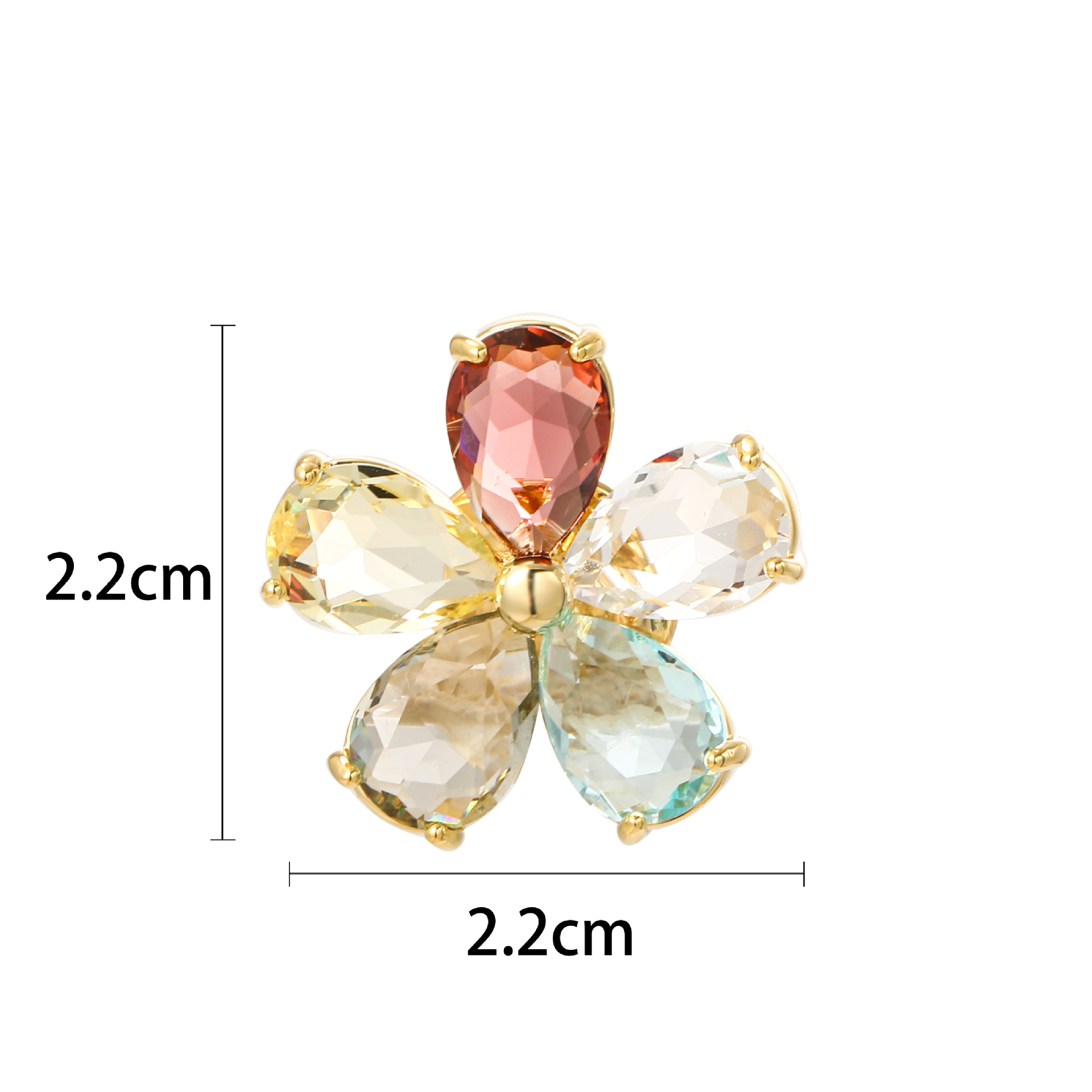 Elegante Flor Mariposa Cobre Mujeres Broches display picture 2