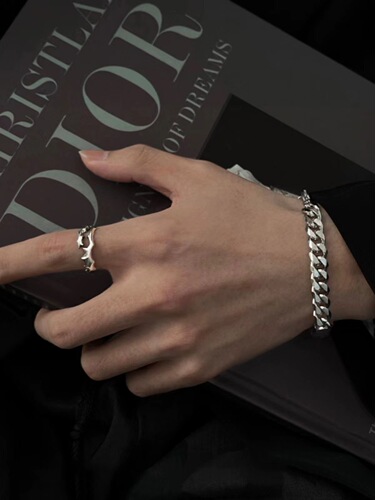 Irregular rings for men and women, ins cold style, trendy niche design, men's single rings, fashionable personalized rings