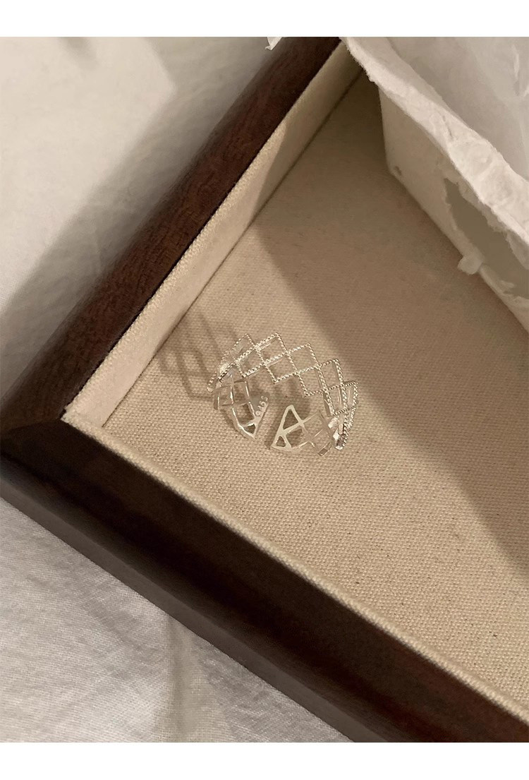 2g Weight Rings Classification Adjustable Ring Size 1 Piece Quantity Holiday, Tea Party Occasion 925 Sterling Silver Material Geometric Pattern All Seasons Season Women's Gender Elegant, Simple Style Style 1 Piece 925 Sterling Silver Geometric Rings 12