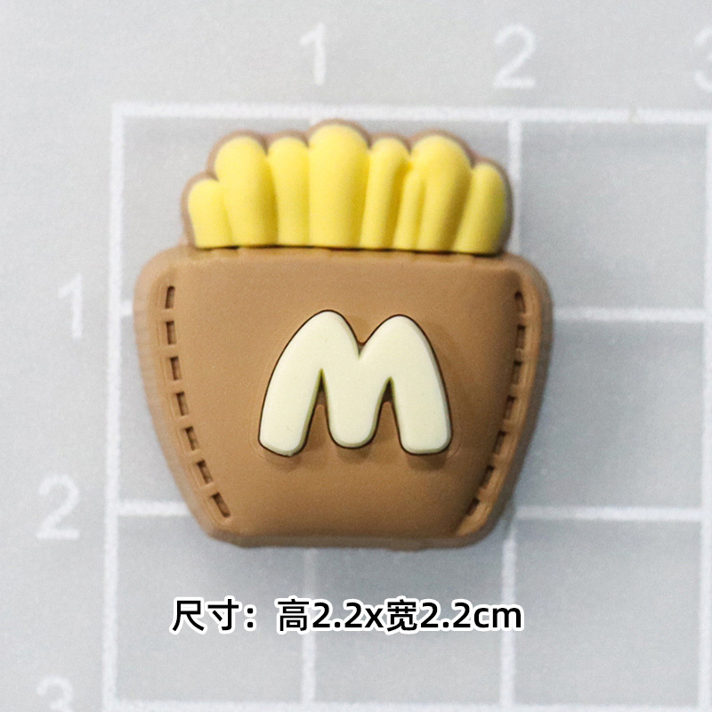 부드러운 접착제 다크 브라운 M 튀김 [2.2*2.2cm 작은]]