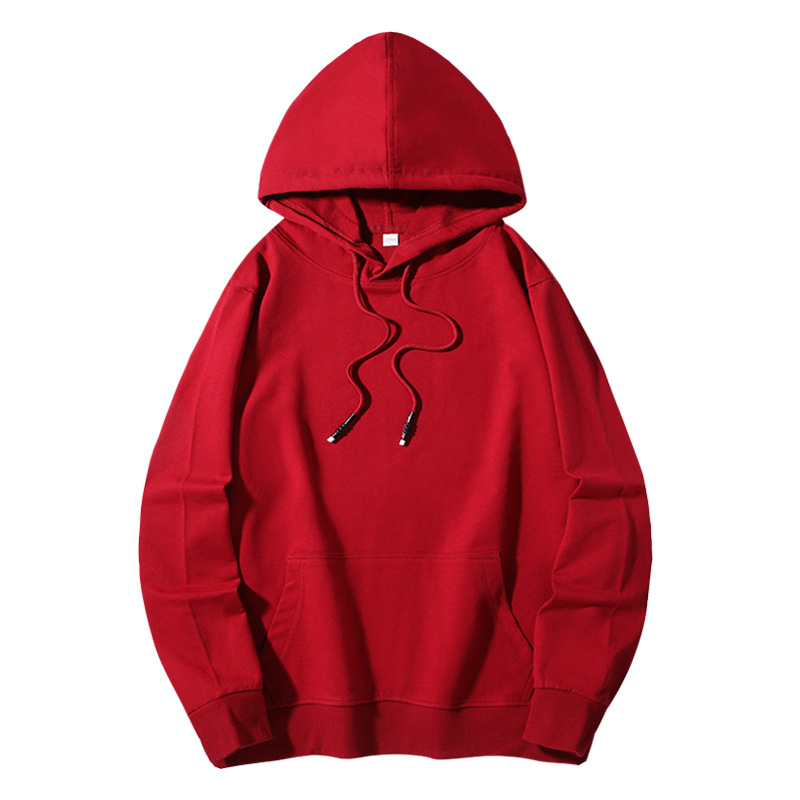 Women's Men's Hoodie Long Sleeve Unisex Hoodies Pocket Casual Simple Style Solid Color display picture 2