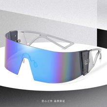 2024新款真膜炫彩全包太阳镜 防风弯片无框真膜炫彩全包飞行眼镜