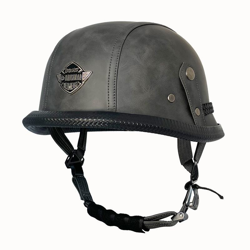 Motosiklet kaskı (dəbilqə) – Taizi German Steel - gray-m