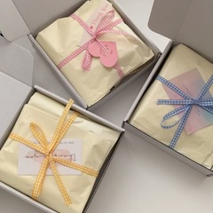 奶黃色雪梨紙出卡打包禮物裝飾鮮花包裝紙花束內襯紙花店花藝包裝