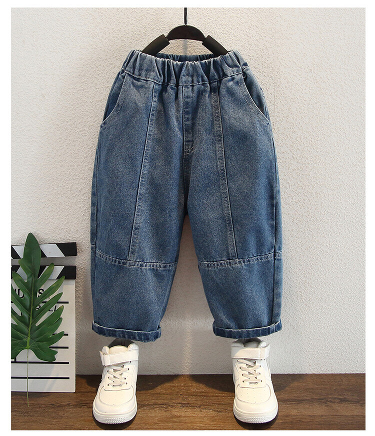 Jungen denim set für frühling herbst 2024, neue cool explosive straße zwei-stück set, kleine und mittlere westlichen stil_voghion.com