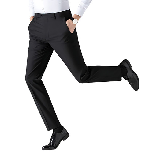 Men's Summer Ultra-Thin Western Pants Business Formal Thin Breathable Iron-Free Wrinkle-Resistant Work Suit Pants Wholesale from Source Factory