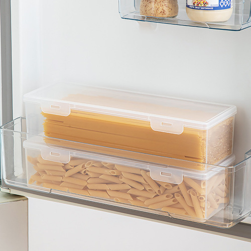 Kitchen Food Grains Mixed Storage Box Sealed Cover Noodle Storage Box Food Grade Refrigerator Transparent Preservation Box