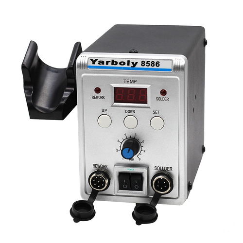 8586 Electric Iron Hot Air Gun Combo Hot Air Gun Soldering Station Desoldering Station Mobile Phone Repair