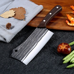Longquan handmade kitchen knife forging kitchen knife slice cutting combination knife stainless steel household multi-purpose cutting blade