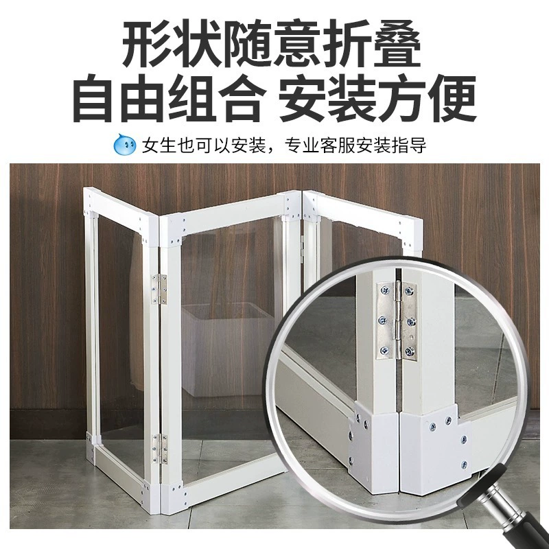Stopper, foldable wooden fence