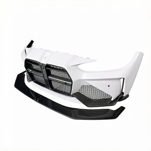 Suitable for BMW M3 M4 G80 G82 dry carbon fiber front bumper modification AD style front bumper body kit