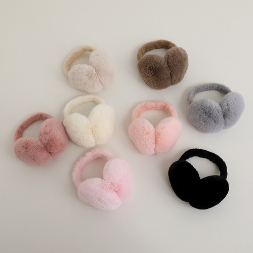 Foldable children's earmuffs winter warm earmuffs full velvet children's winter earmuffs windproof and cold protection student ear warmer