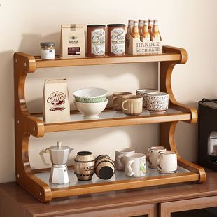 Desktop Storage Rack Tea Cup Multi-Layer Storage Office Small Table Water Cup Household Tea Set Countertop Display Shelf