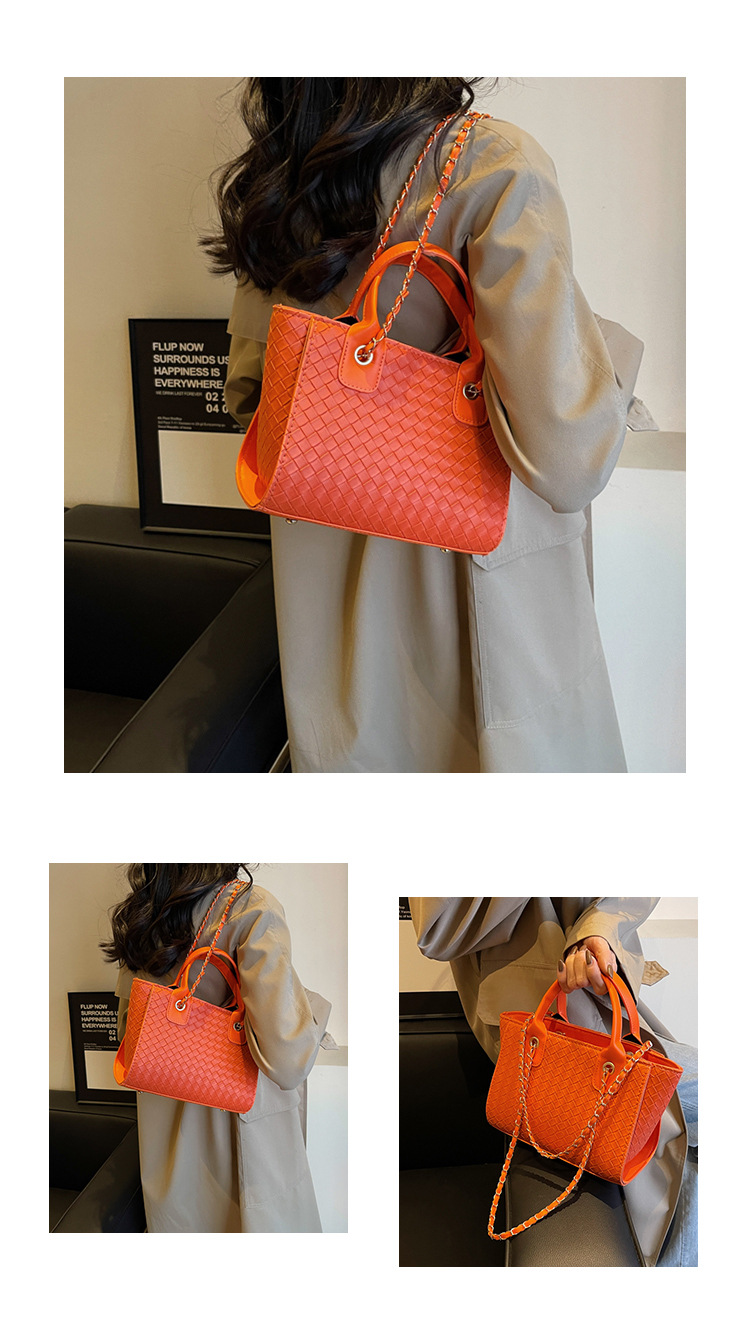 Women's Small Chain Shoulder Bag Quilted Square Handbag Elegant_voghion.com