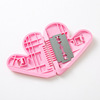 lovely children heart-shaped Bangs Trimmer security Hairdressing Haircut comb Two-sided Thinning wholesale On behalf of