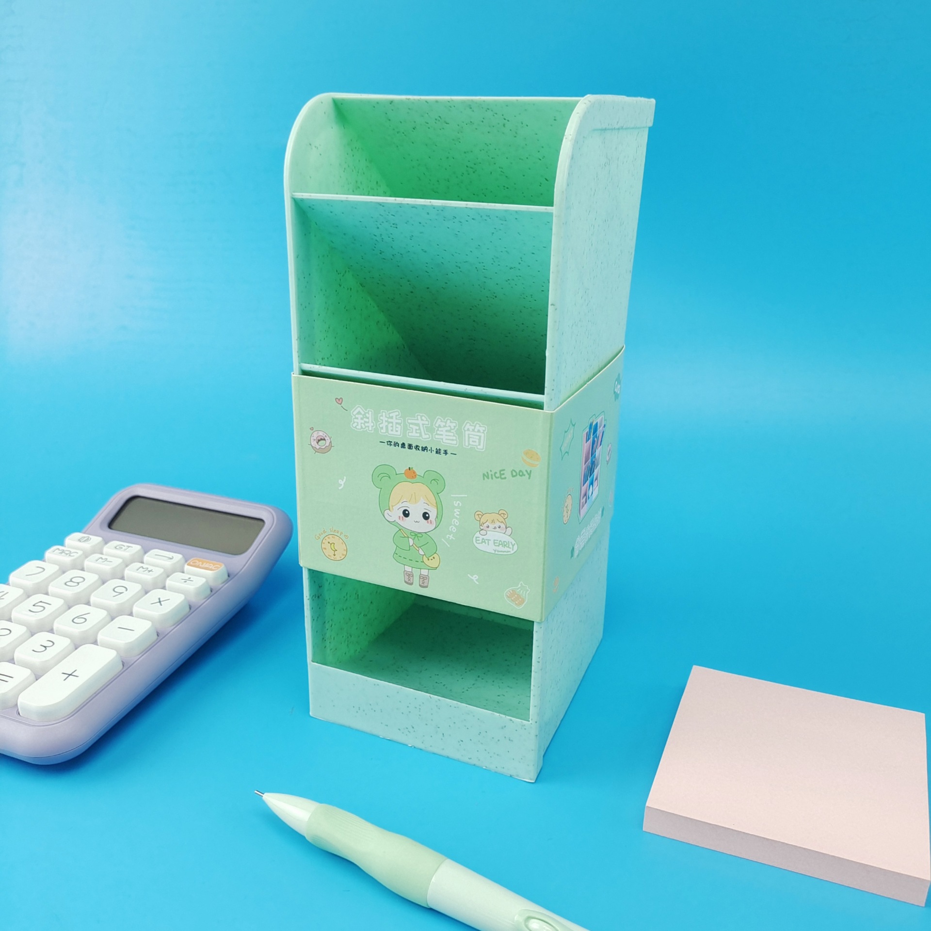 마카롱 그린 21*9*8.3cm (거트와 함께 큰)