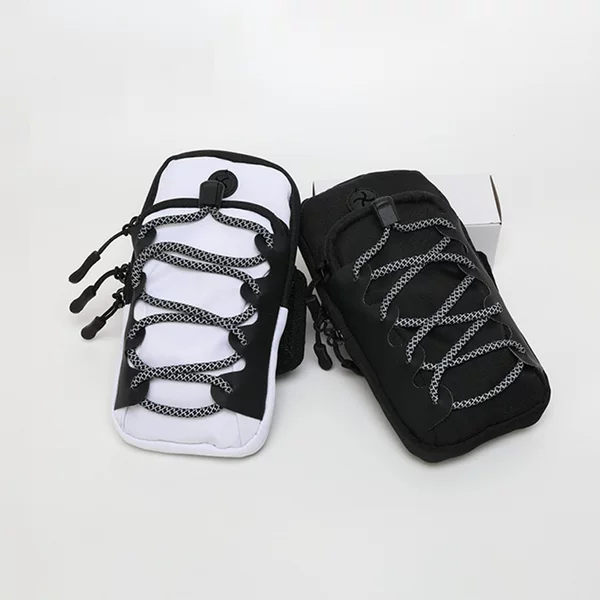 2025 New Reflective Mobile Phone Arm Bag Sports Arm Sleeve Wrist Bag Outdoor Fitness Safety Reflective Mobile Phone Bag