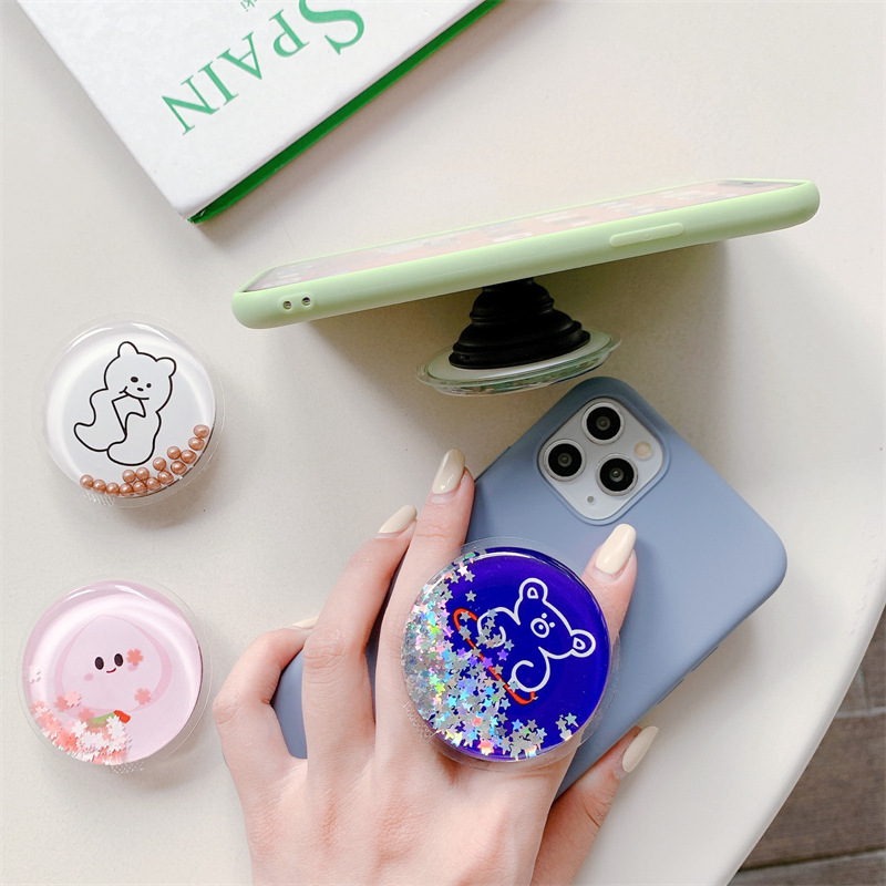 20g Weight Mobile Phone Universal Applicable Brands Airbag Bracket Classification tpu, Quicksand Material Rabbit, Cartoon, Bear Pattern Cartoon Style, Cute Style Rabbit Cartoon Bear Tpu Quicksand Cartoon Style Cute Mobile Phone Universal Airbag Bracket 9