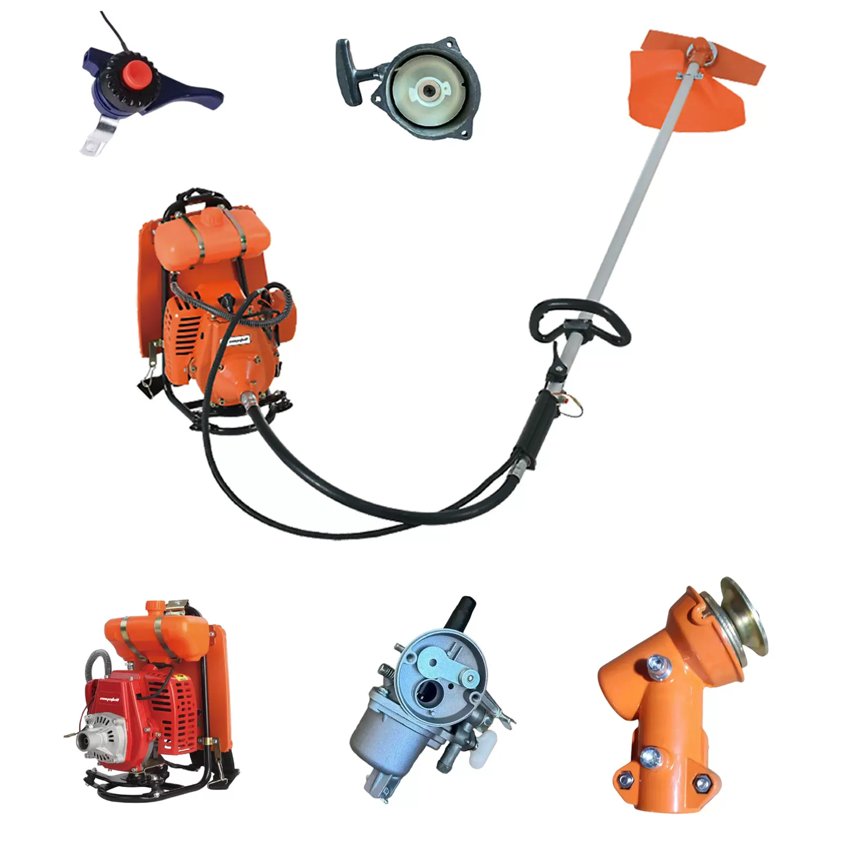 新款328割草机多功能一体机背负式割灌机农用家用大功率除草机