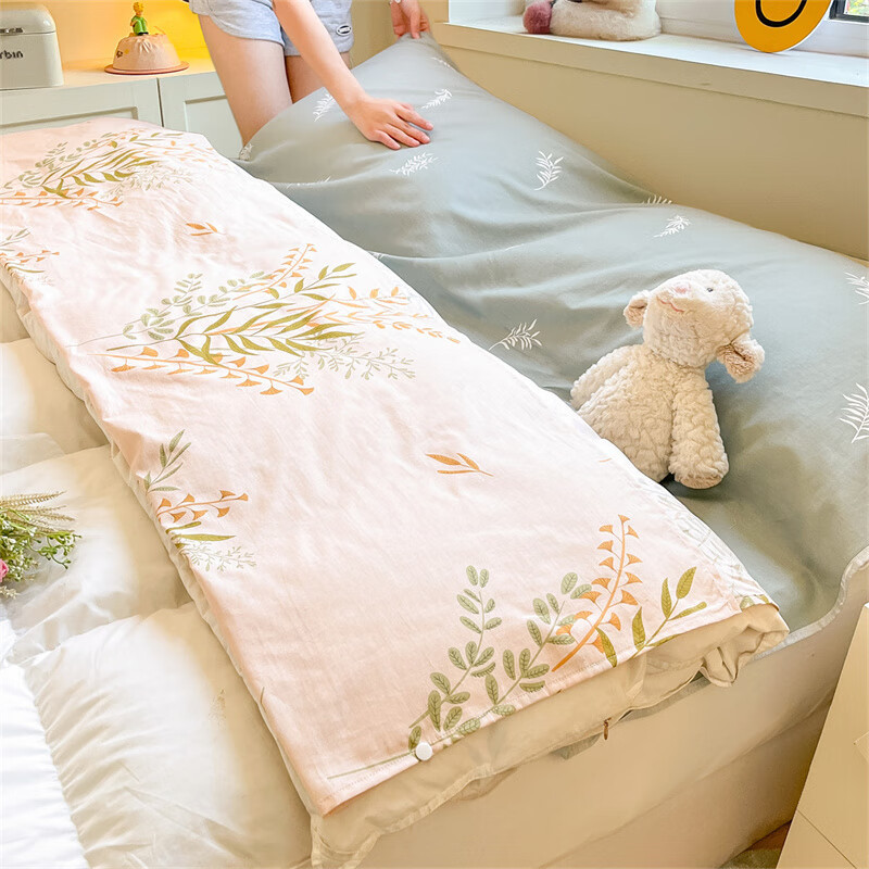 Saco de dormir sucio de hotel de algodón para un solo viaje sábana de algodón cubierta de edredón para viajes de negocios sábana de una pieza portátil