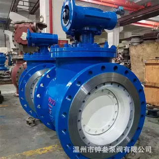 电动上装式偏心半球阀 DYQ940F-64C DN125电动高压法兰软密封球阀