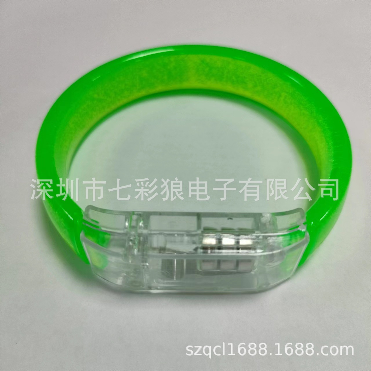 En stock burbuja pulsera LED acrílico luminoso pulsera eléctrica sílaba atmósfera props burbuja plana flash pulsera