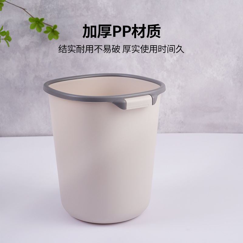 Trash can CEO/Xiyiou wholesale manufacturer direct sales household large kitchen and living room trash can with pressure ring