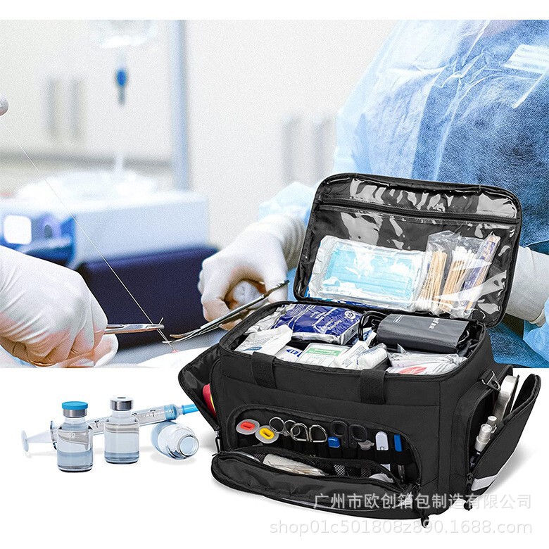 Family Health bag Doctor Nurse medical bag BSCI manufacturer medical equipment partition non-slip bottom waterproof