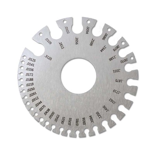 Stainless steel American standard wire diameter gauge sample weld seam inspection ruler thickness ruler wire metal wire welding quantity gauge wholesale