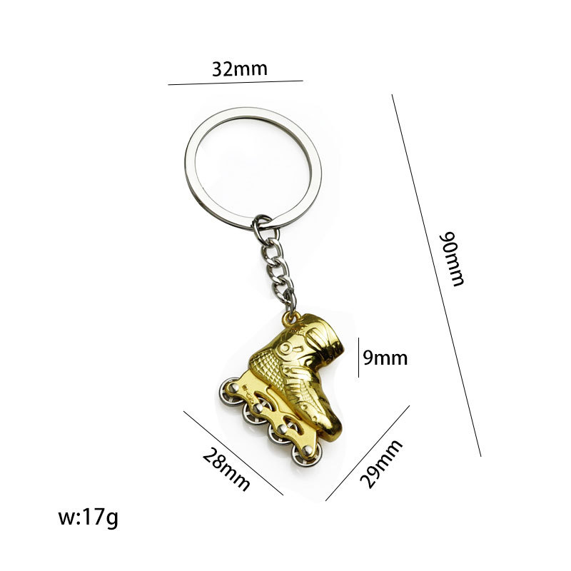Creative Shoes Keychain Fashionable Student Roller Skate Gift Bag Pendant_voghion.com