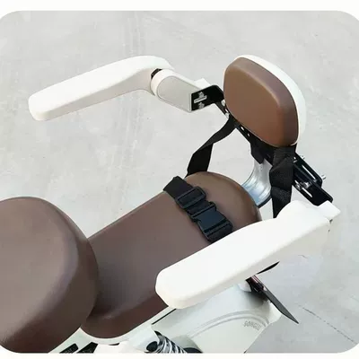 Electric car child seat Child Seat Railings, Electric Scooter - off-white-thickened-anti-fall-and-waterproof-fence-with-safety-belt-tools-included