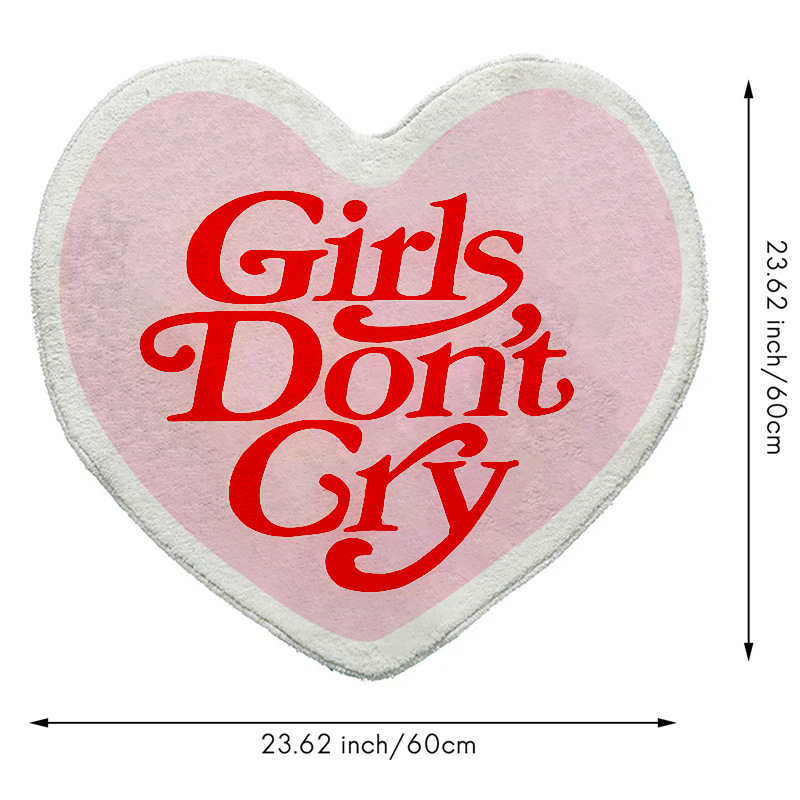 Alfombra de piso del día de San Valentín transfronterizo alfombra de piso de baño en forma de corazón rojo puerta alfombra decorativa alfombra de piso antideslizante resistente a las manchas en stock
