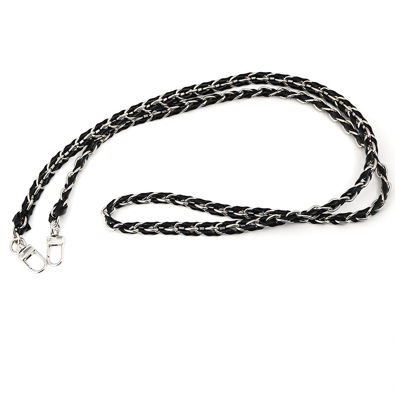 Bolso de verano para mujer con correa de cadena de cuero PU, correa de cadena de estilo Chanel, cadena de metal diagonal transversal estilo ins.
