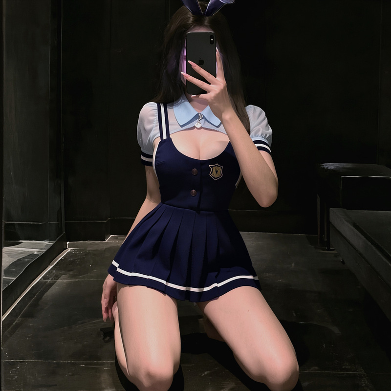 Plus-Size Bunny Police Officer Cosplay Lingerie Pure Desire Uniform Set Bunny Girl Role-Playing Overalls Plus-Size Bunny Police Officer Cosplay Lingerie Pure Desire Uniform Set Bunny Girl Role-Playing Overalls