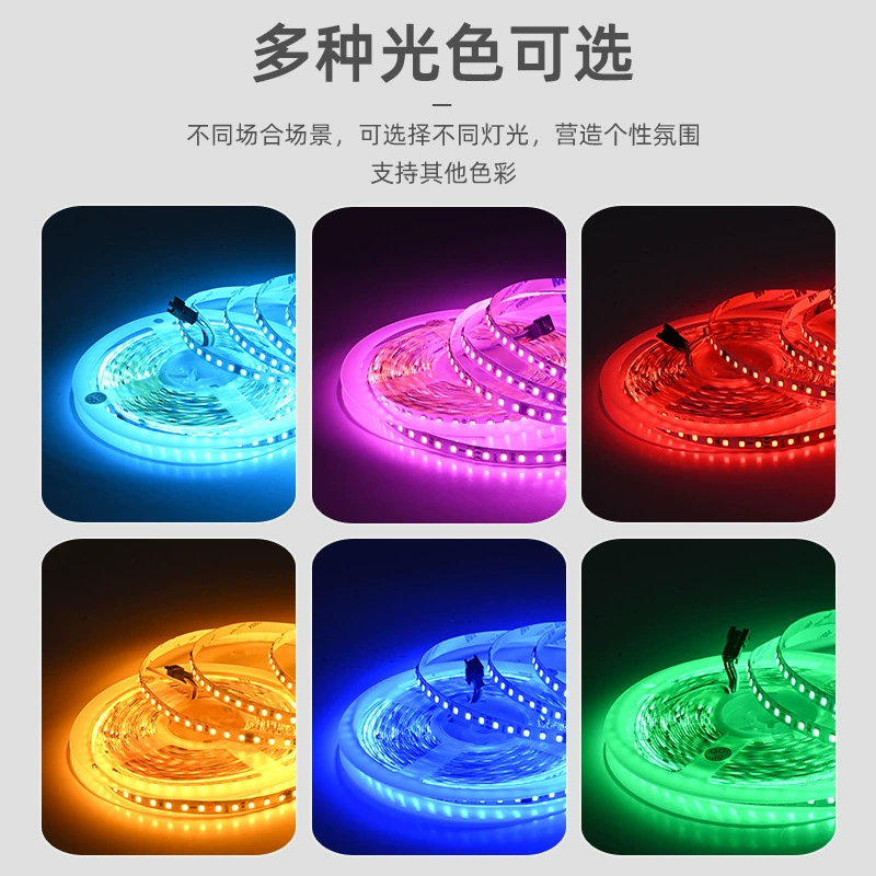 Светодиодная лента 24V 8 мм, 120 светодиодов/м, несколько цветовых температур и RGB
