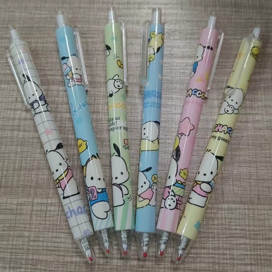 Cartoon rollerball pen, 0.5 mm black ink, cute printed patterns, for elementary students