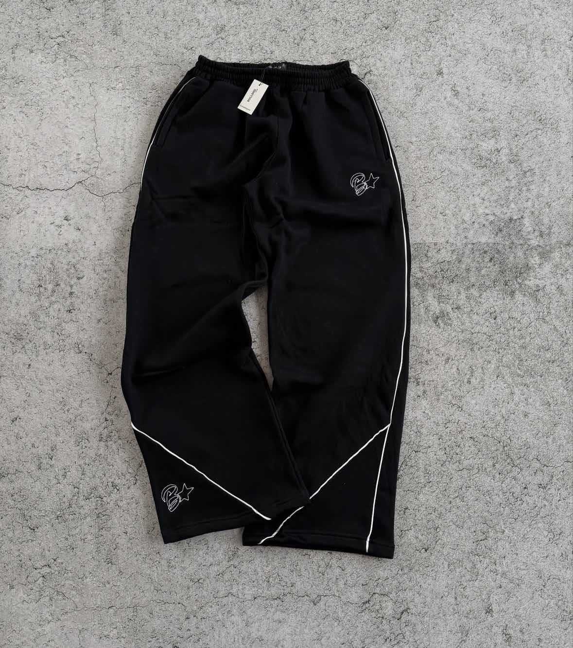 Nuevos pantalones deportivos casuales transfronterizos, estilo americano retro callejero, letras hip-hop impresas, pantalones largos de piernas anchas