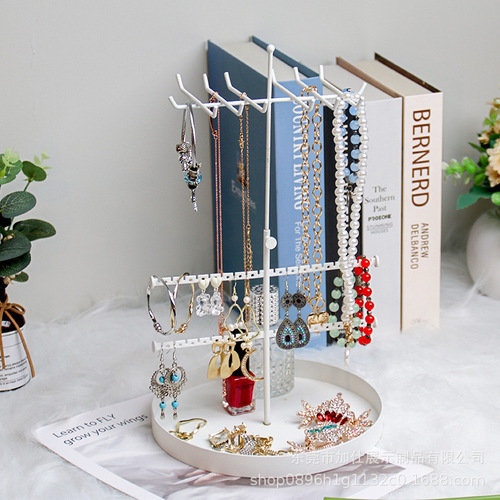 Cross-border bracelet accessory display stand telescopic round pendant necklace jewelry holder beaded bracelet adjustable jewelry storage rack
