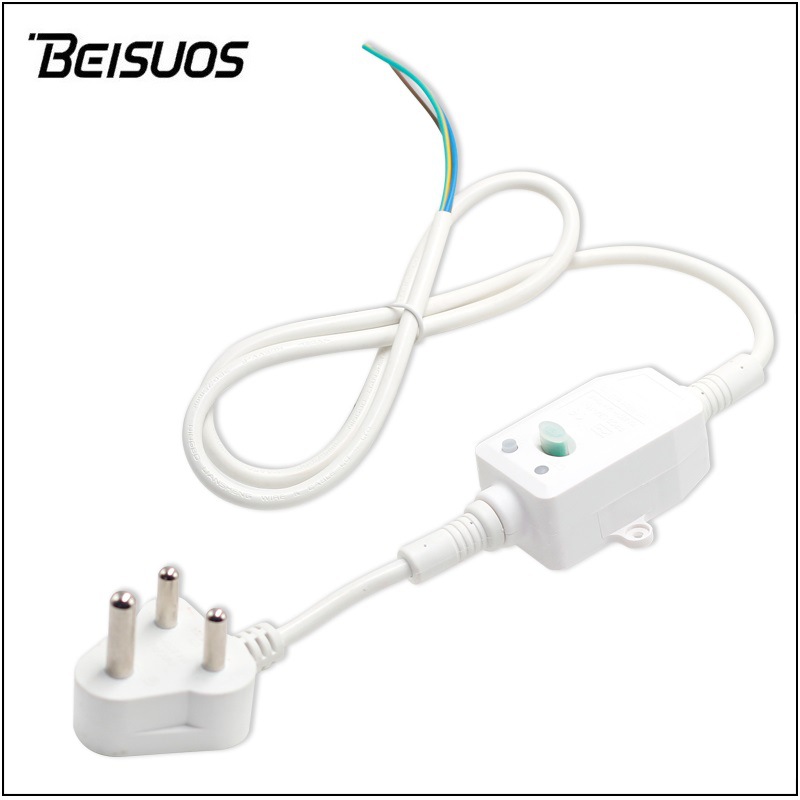 大南非漏电保护插头线智能马桶防触电保护电源线南非插头延长线