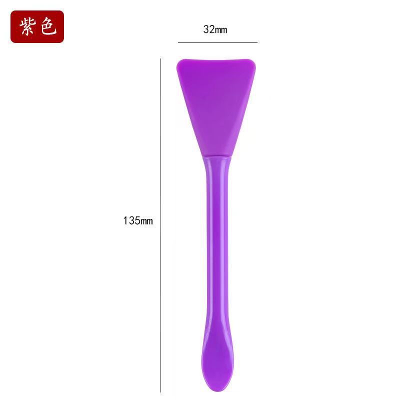 Cepillo de mascarilla de silicona Cuchara para raspar la película de congelación Cepillo de película de arcilla suave de doble cabezal Cepillo de limpieza de belleza multifuncional para la cara