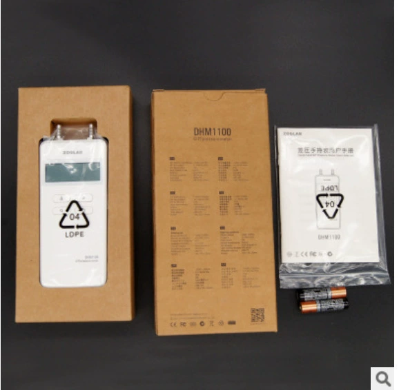 Zog DHM1100 дифференциальный манометр ручной манометр цифровой чистый дифференциальный датчик давления в комнате