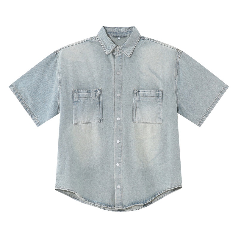 Mtlclothes ropa de los hombres | 2023 nuevo estilo coreano casual pantalones sueltos manga corta chaqueta Denim traje