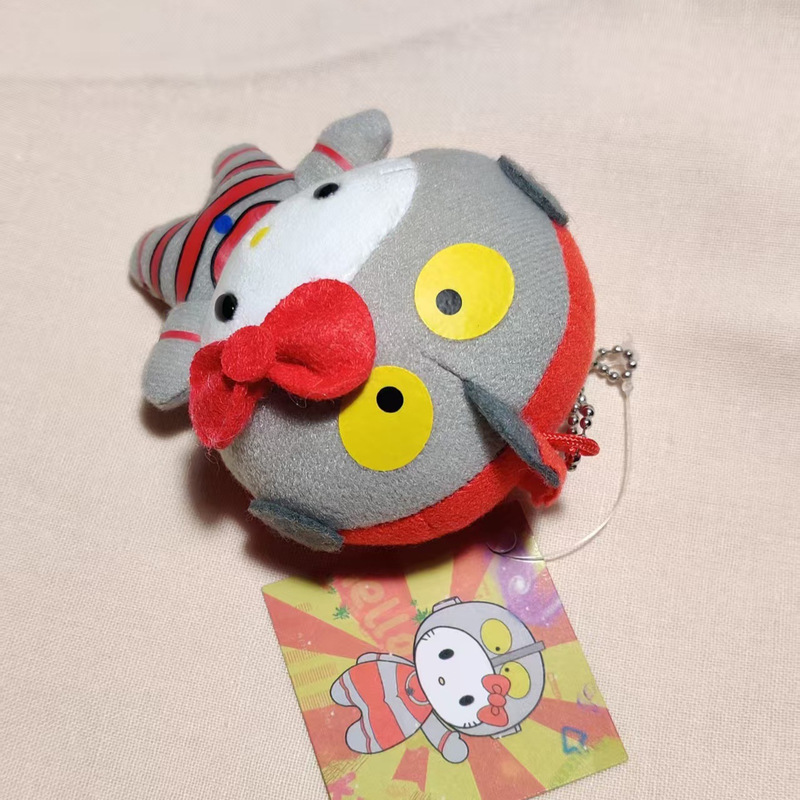 中古奥特曼Kitty挂件迪迦奥特曼毛绒挂饰HelloKitty假面超人怪兽|undefined