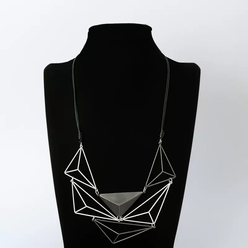 亚马逊新款金属项链跨境流行首饰欧美夸张项链高级饰品外贸短项链