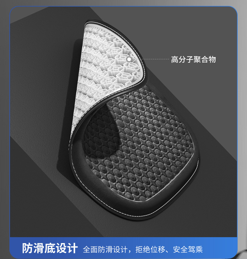 Car Seat Cushion for All Seasons, Special Co-Pilot Thickeneded Single Piece Memory Foam Ice Silk Booster Cushion Lumbar Cushion Seat Cushion