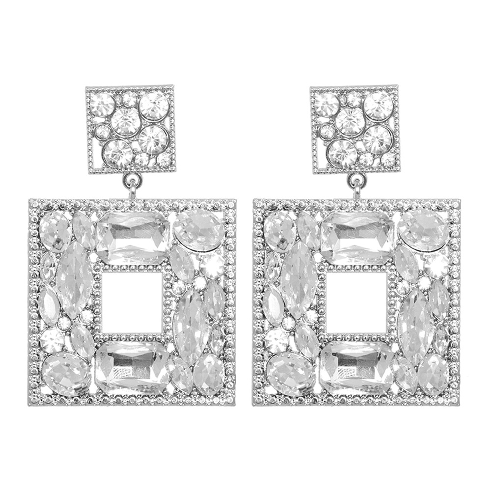 Mode Diamant Alliage Pierres Précieuses Artificielles Des Boucles D'oreilles Boucles D'oreilles display picture 18