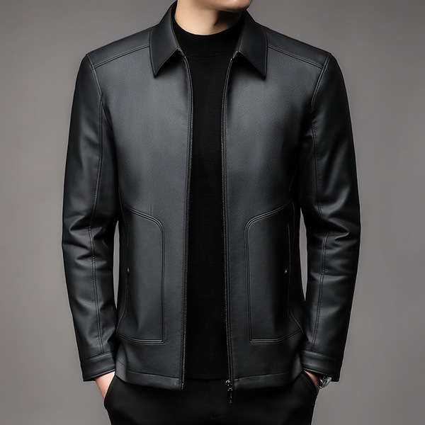 Demi-season solid color fleece jacket