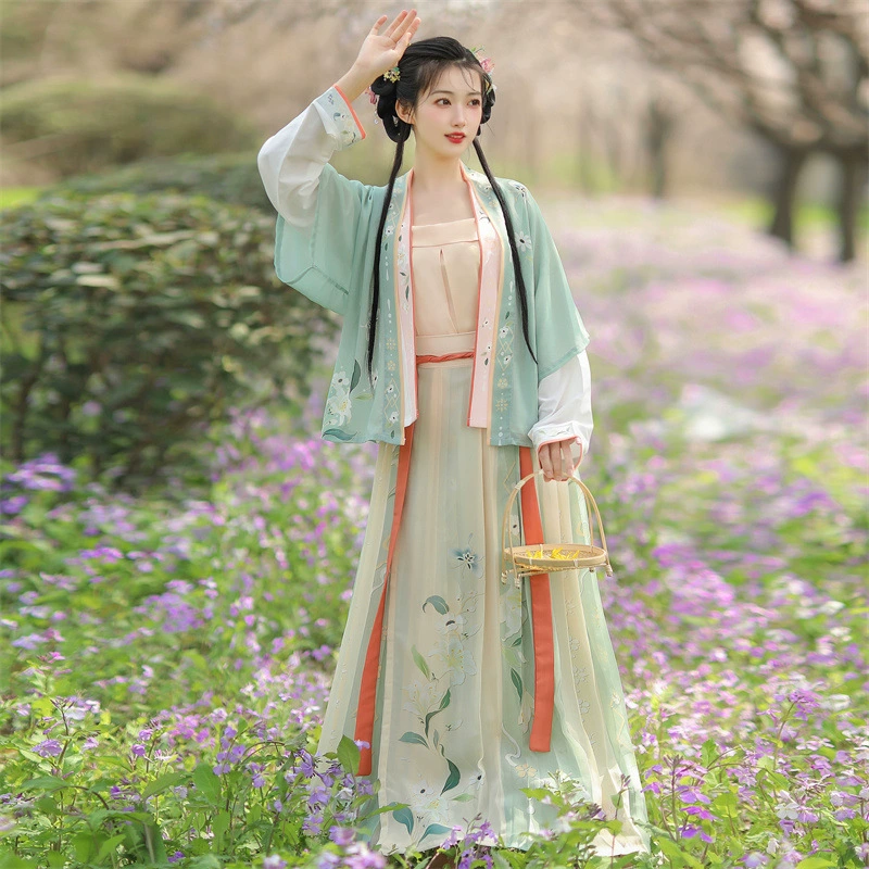 Lily Song Hanfu Hanfu Xenzi летняя модель с половинным рукавом женская подлинная оригинальная китайская стихия